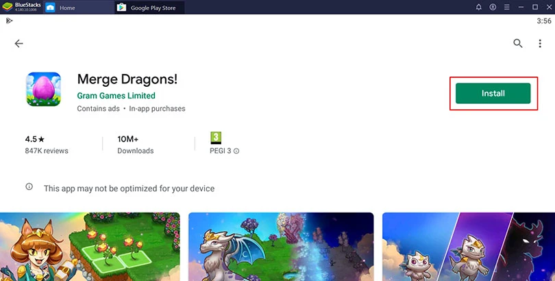 install merge dragons pc