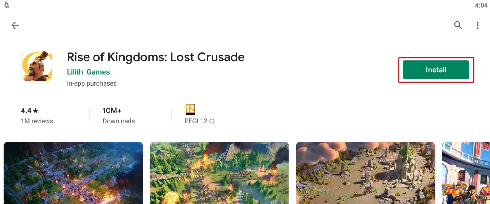 install rise of kingdoms pc