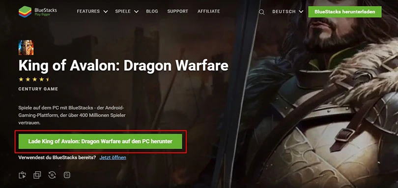 Download King of Avalon zum Spielen auf PC