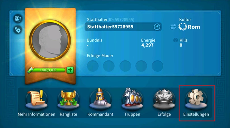 Kontoeinstellungen