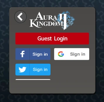 aura kingdom 2 account login