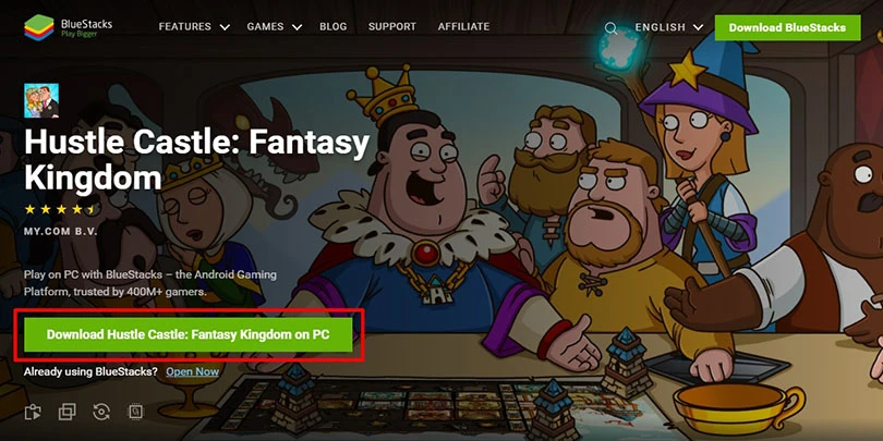 download android hustle castle emulator