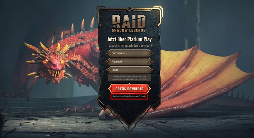 download  RAID Shadow Legends  auf pc mit plarium