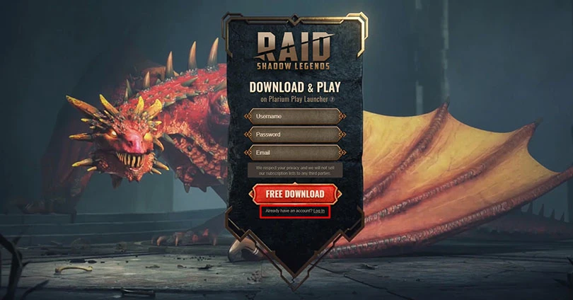 download raid shadow legends on pc with plarium