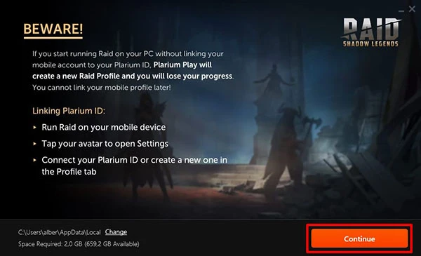 Plarium installieren