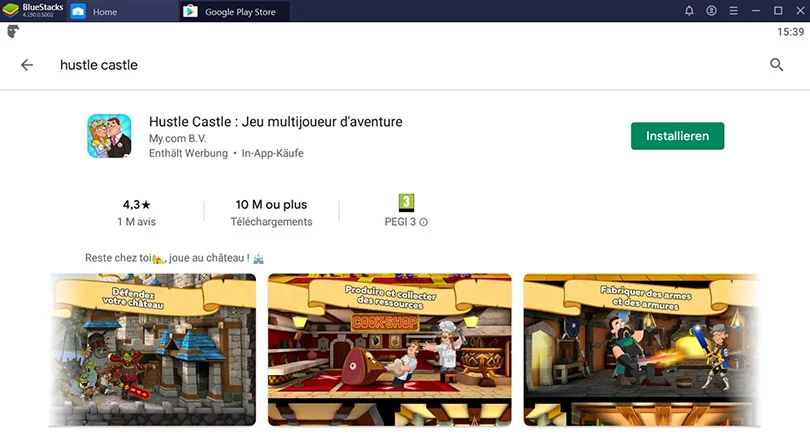 auf pc installieren hustle castle                                