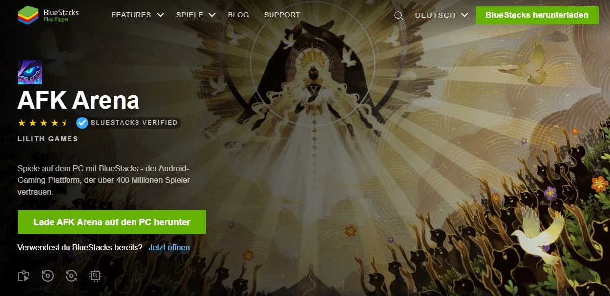 Spiele AFK Arena auf dem PC mit BlueStacks