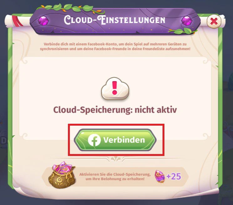 Facebook-Verbindung