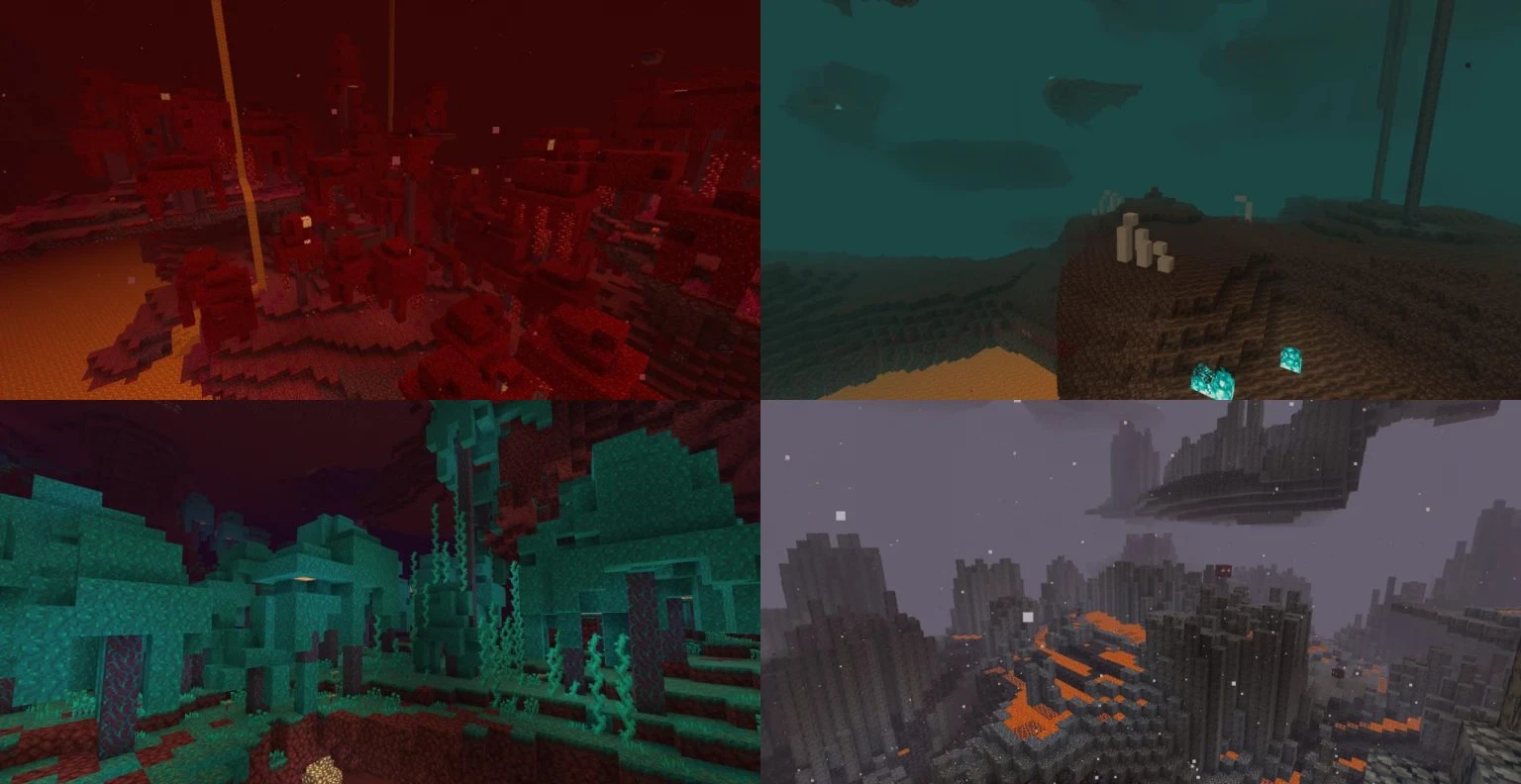 nouveaux biomes dans la mise à jour Minecraft mobile