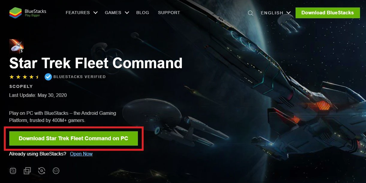 download star trek fleet command android emulator