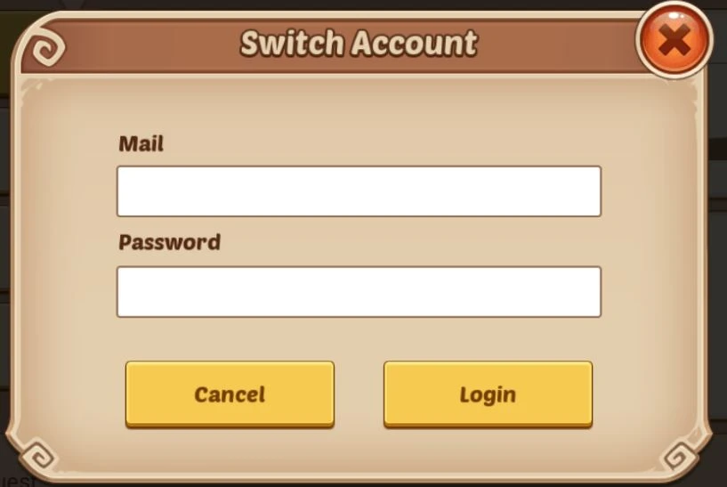 Changing accounts in Idle Heroes