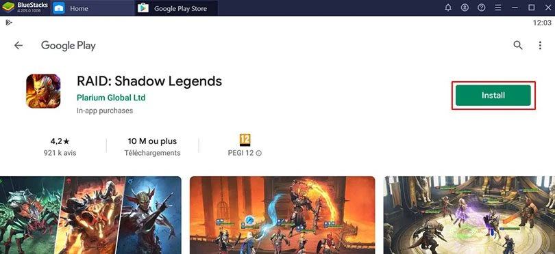 install raid shadow legends on bluestacks