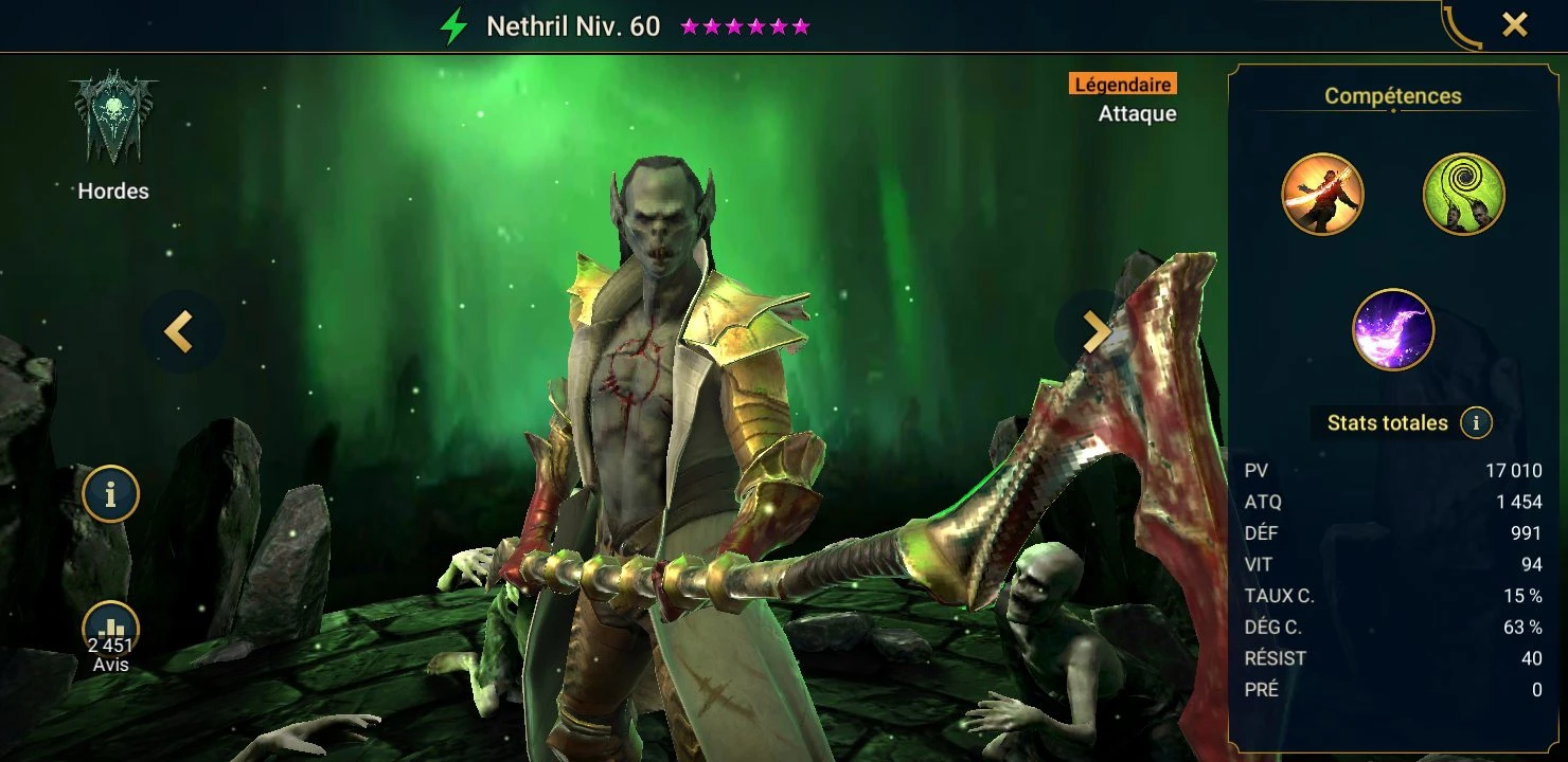 présentation nethril raid shadow legends 