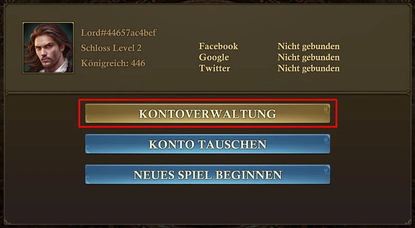 Verknüpfen Sie Ihr Guns of Glory-Konto                                