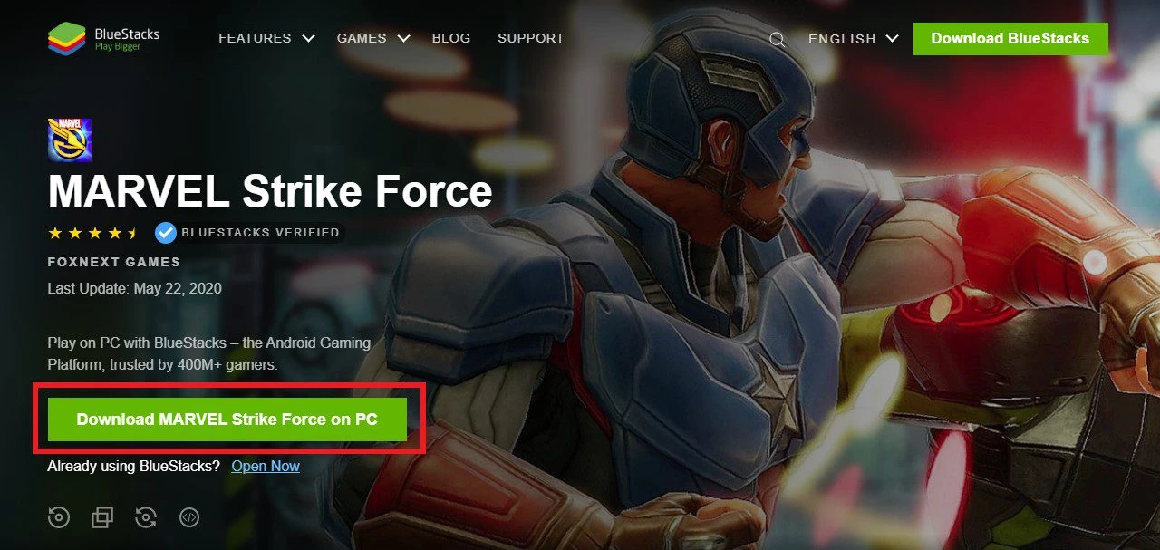 download an Android emulator to play Marvel Strike Force