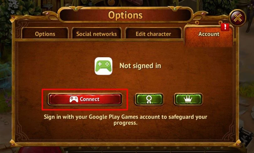 link guild of heroes pc account