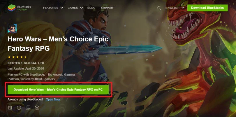 Download BlueStacks Android emulator
