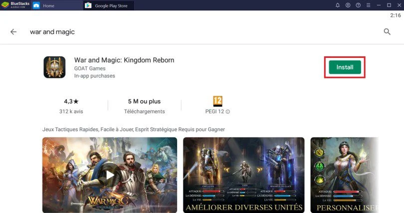 Installer War and Magic sur PC