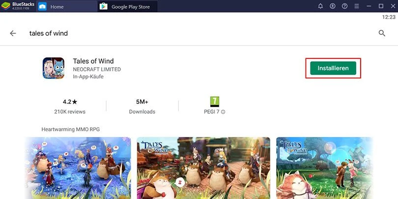 pc installierentales of wind