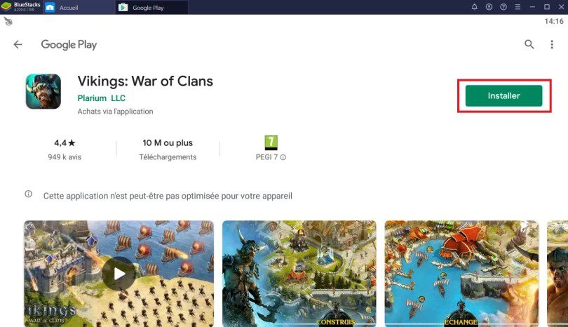 Installer Vikings War of Clans sur PC
