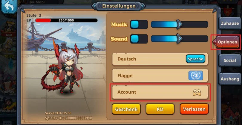 Konto Runelords Arena