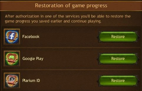 Restore your progerssion in Vikings: War of Clans