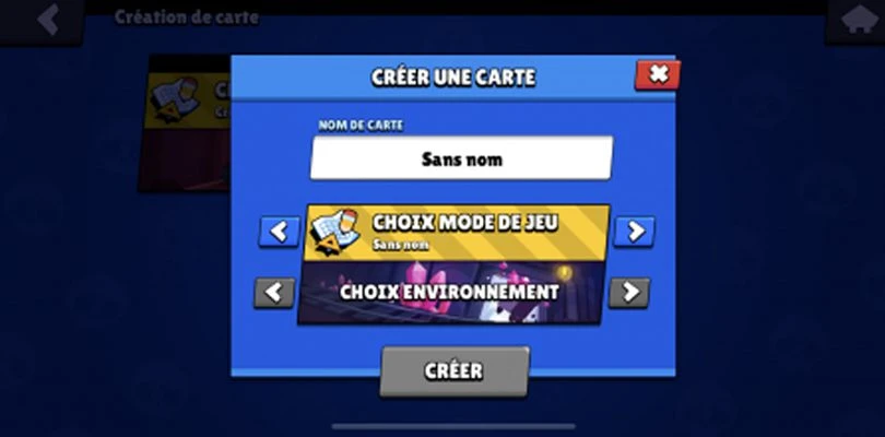 créateur de carte, récapitulatif des changements de la MAJ Brawl Stars