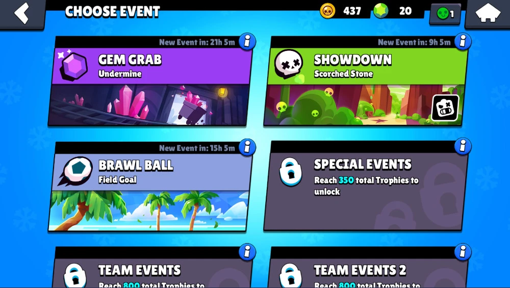 Ereignisse Brawl Stars