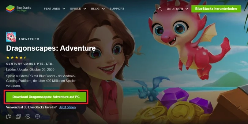 Laden Sie einen Android-Emulator herunter, um Dragonscapes Abenteuer auf PCs abzuspielen