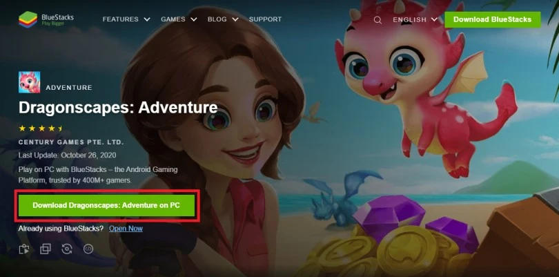 Download an Android emulator to play  Dragonscapes Adventure on PC