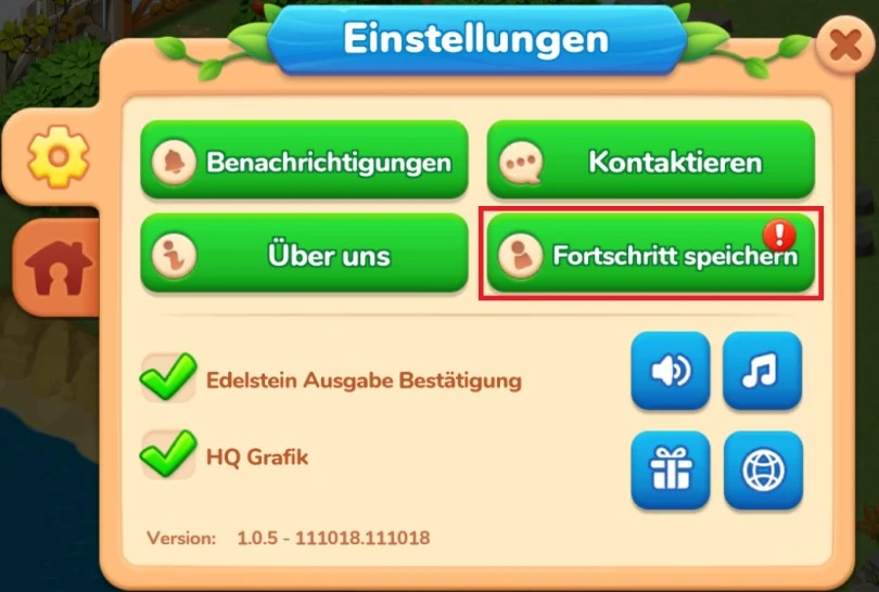 Spiel-Einstellungen