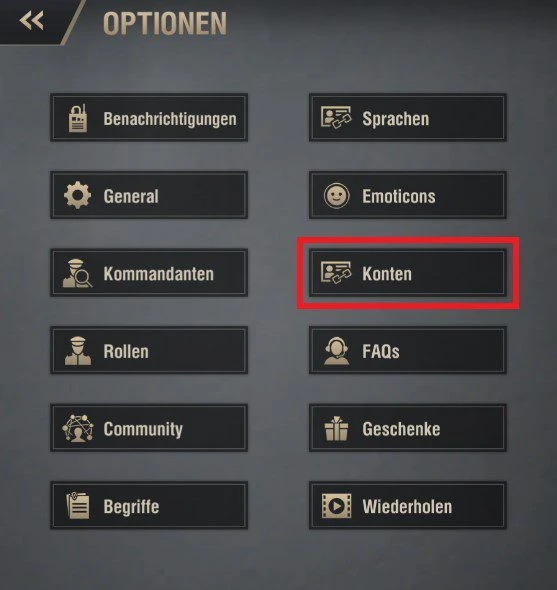 Verknüpfen Sie Ihr Konto Warpath