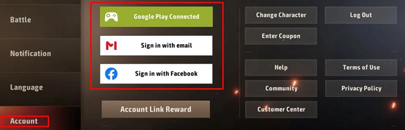Link account to Google