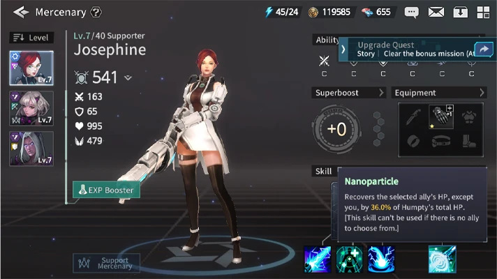 Heroes War Counterattack mobile : Josephine