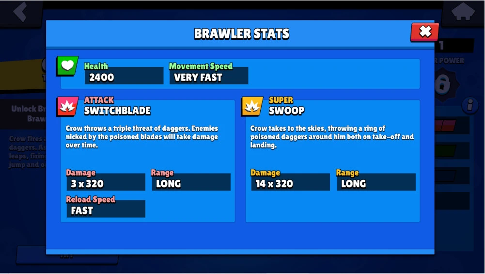 Guide Brawl Stars Crow - Angriffe
