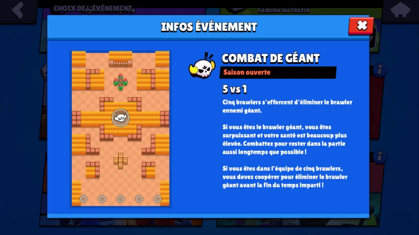 Événements Brawl Stars - Combat de géants