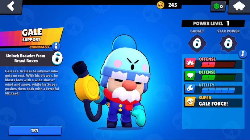 Guide Brawl Stars  Gale - Statistik