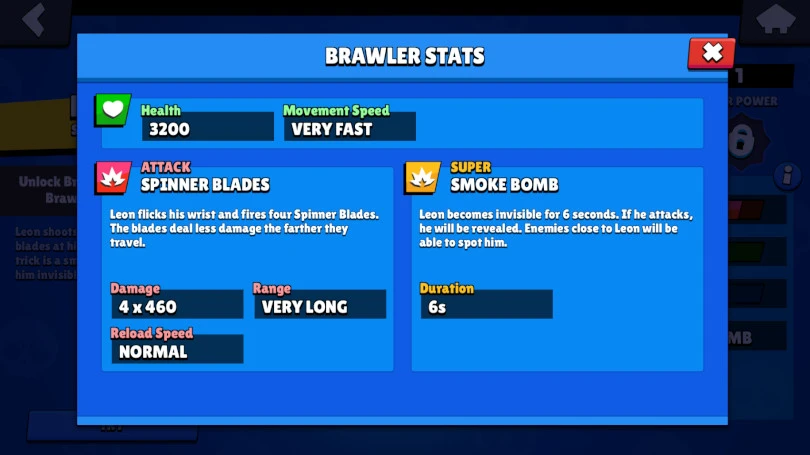 Guide Brawl Stars  Leon - Angriffe