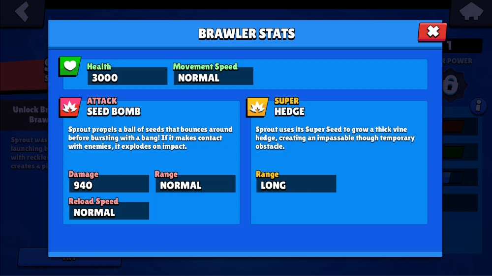 Guide Brawl Stars Sprout - Angriffe