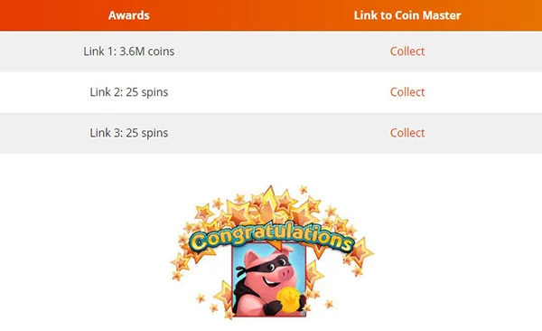 Links Coin Master täglich