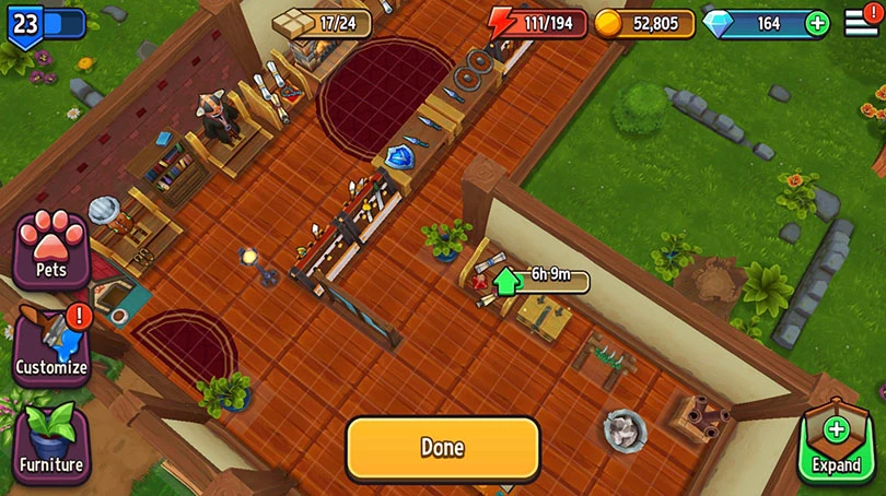 Upgrades and furniture ST boosts