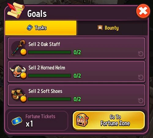 Objectives Shop Titans ticket shop