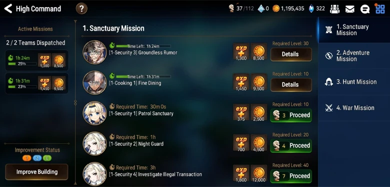 Sanktuarium Epic Seven Oberkommando