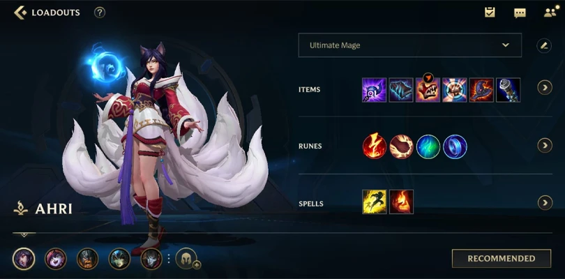 Ahri midlane Wild Rift : build empfohlen