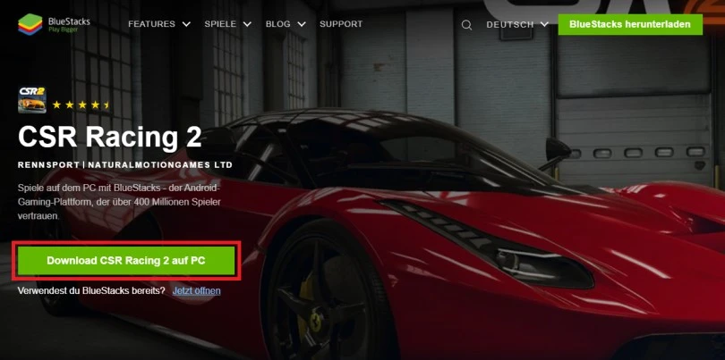 Laden Sie einen Android-Emulator herunter, um CSR Racing 2 auf PCs zu spielen.
