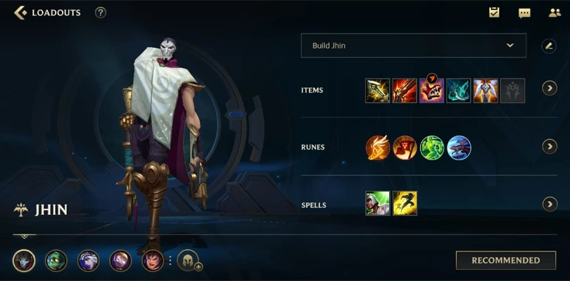 build ADC Jhin Wild Rift