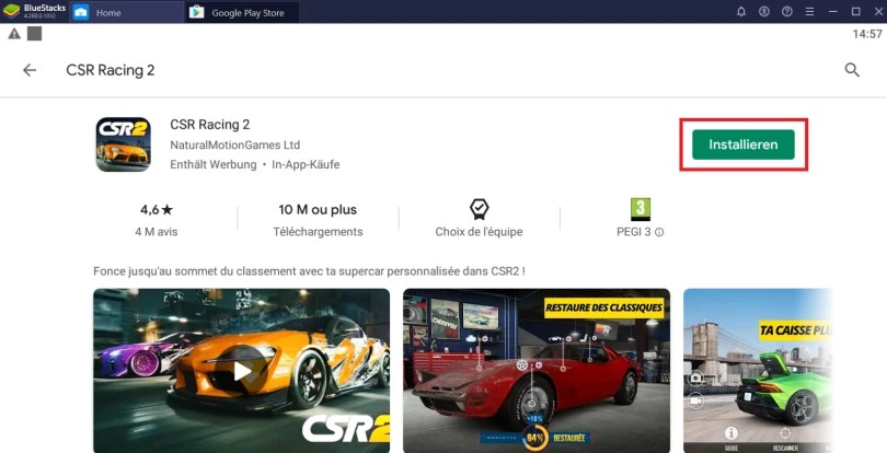 CSR Racing 2 auf PC installieren