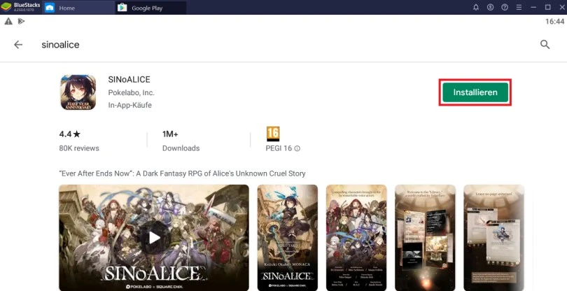 SINoALICE auf PC installieren