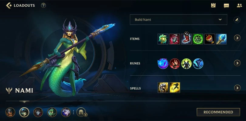 Build empfohlen Nami Support Wild Rift
