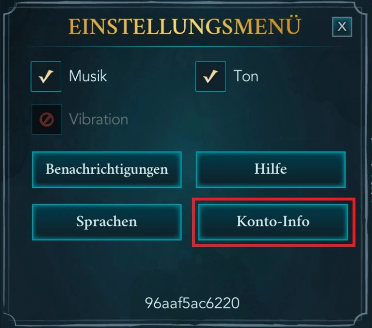 Einstellungen Harry Potter